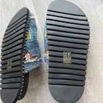 Free People Women’s Sz 9 Magic Carpet Mules in the Blue Combo color Photo 6
