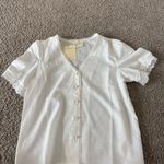 Chic White Blouse with Lace Trim Size undefined Photo 0