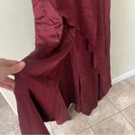 NWT Christina Wu Jumpsuit in satin with V Photo 4