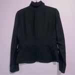 J.Crew Wool Military Blazer Jacket Women Size 6 Ruffle Peacoat Office Preppy Photo 6