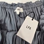 LPA  Off Shoulder Lounge Dress in Gray Blue Large Photo 8