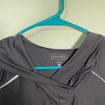 Athleta  Long Sleeve Hooded Shirt Grey Small Photo 5