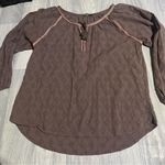 prAna Brown long Sleeve Thin T-Shirt Blouse; Large Women’s Photo 1