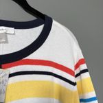 CJ Banks NWT Rainbow Striped Preppy Academia Cardigan Sweater Photo 1