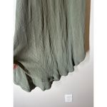 Aerie  Green Ribbed Maxi Dress Womens Sz M Racer Back Casual Minimalist Photo 2