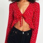 Urban Outfitters UO Polka Dot Tie Top Photo 0