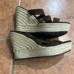 UGG  Tawnie brown suede espadrille wedges size 9 Photo 6