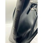 WestBronco Vegan leather Bag Grey Black Shoulder Tote Stud Photo 9