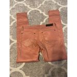 All saints pink coated Brodie skinny jeans size 28 zipper detail Photo 3