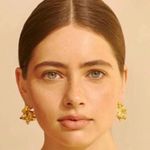 NWT Women's Amber Sceats Reese Sculptural 24K Gold Plated Earrings Photo 4