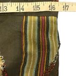 Green floral boho fabric bag Photo 4