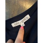 Lola Grace Navy Blue Spaghetti Strap Jumpsuit Wide Leg Elastic Waist Casual F38 Photo 3