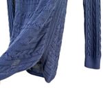 Ralph Lauren Lauren  Cable Knit Long Sleeve Sweater Tunic Navy Blue,‎ Large Photo 6