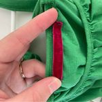 Anthropologie EUC Velvet  women's bright green scoop neck braided back tank top S Photo 4