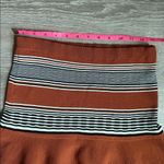 Sandro Jupe Jella Striped Ribbed Mini Skirt with a ruffle hem in brown Photo 5