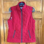Riding Sport Red Quilted Women's Vest Sz Lg Photo 0
