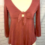 American Eagle  Soft Sexy Blush Pink Tie Top - XS Photo 0