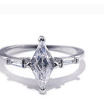 Boutique NEW Women's Marquis Platinum Plated Simulated Diamond Band‎ Ring Size 7 Photo 9