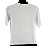 Martha Stewart Short Sleeve Top with Gold Button Shoulder Detail Photo 4