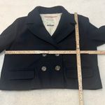 Cartonnier Anthropologie Cropped Wool Double Breasted Blazer Women's Small Blue Photo 1