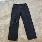 Abercrombie & Fitch Abercrombie Dad high Rise Black Distressed Jeans - Size 30 / 10 Regular Photo 3