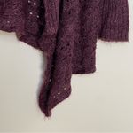 Covington | Petite Burgundy Waterfall Front Cardigan | LP Photo 5
