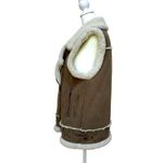 Joie  Suede Sherpa Vest – Size S/P – Taupe Brown with Cream Lining Photo 2
