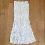 Lovers + Friends  Maxi Skirt Satin Size S Cream Photo 3