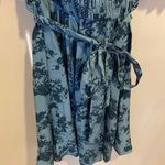 Gal Meets Glam Square Neck Smocked Floral Dress Photo 2