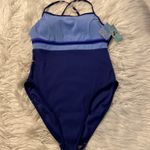 Beach Cabana Swim size brand new with tag navy blue with light blue colors Size L Photo 10
