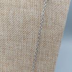 Coldwater Creek Silver Tone Long Station Chain Necklace Blue Ombre Crystal 36" Photo 4