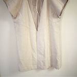 Free People  Sawyer Vegan Suede Mini Dress Size Large Beige Open Back Photo 7