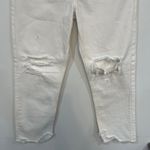 Free People We the Free Womens Jeans 26 White Distress Denim Straight Leg NWT $98 Raw Hem Photo 2