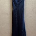 Princess Polly Treasure Bias Cut Maxi Dress Navy Photo 1