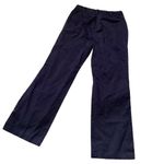 Lands' End Dark Navy Blue Wide Leg Pants Size 2 Pockets Business Career Basic Photo 13