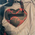 Steve Madden  Bleeding Hearts Bevelyn Satchel Purse Red & Black Photo 5