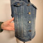J.Crew Indigo Denim Jean Vest 100% Cotton Vintage Look Women’s Size Medium Photo 6