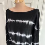 Sundry  Black‎ & White Knit Sweatshirt Top Size 2 (Medium) Boho Athleisure Photo 1