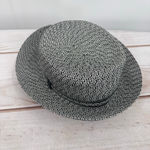 Nine West  Black & White Woven Tweed Bucket Hat Bowling Walking Beach Vacation Photo 3