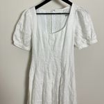 Reformation  Coucou Pleated Linen Midi-Dress in White Size US 4 Photo 3