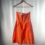 Simple Silhouettes New York‎ Silk Strapless Mini Dress in Orange Size 6 Photo 1