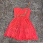 My Michelle Coral formal 1 beaded shoulder strap dance dress Photo 0