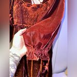 Free People NWOT  Daphne velvet mini dress in wine $128 MSRP  Photo 8