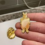 Lot Of 2 Easter Holiday Costume Brooch Pin Easter Egg / Bunny Enamel Photo 4