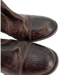 Bed Stu  Womens 11 Boots Ankle Wedge Cobbler Series Dark Brown Leather Photo 1