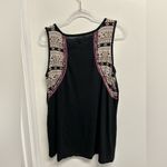 Artisan NY  Black Tank Top with Brown and White Accents Photo 1