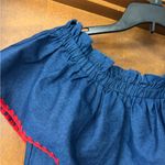 Free The Roses New Off the Shoulder Chambray
Embroidered Dress Sz M Photo 3