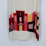 Vince Camuto  Sheath Dress Womens 4 Multicolor Villa Print Lined‎ Beaded Back Zip Photo 3