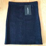 Pretty Little Thing New Crocodile Print Mini Skirt Stretchy Size 2 Photo 0