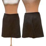 ZARA Woman Heather Gray Zip Back Silky Lined Mini Skirt Size Medium Photo 1